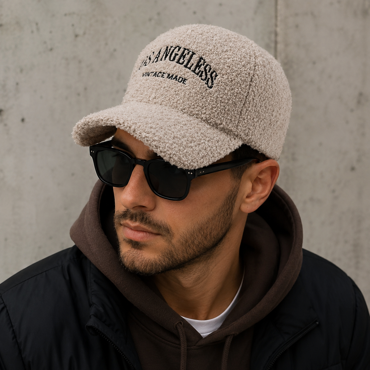 Winter Furry Baseball Cap – Adjustable Cotton Cozy Los Angeles Hat