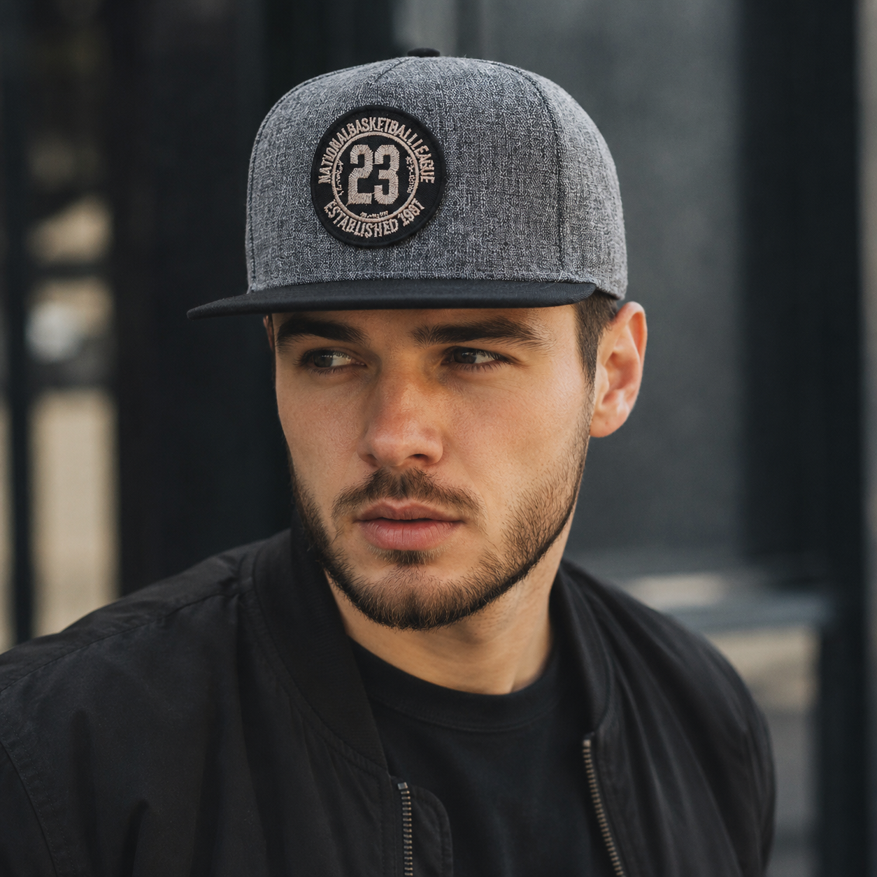 Basketball Snapback Cap – Adjustable Cotton Baseball Hat With Embroidered NBL Logo