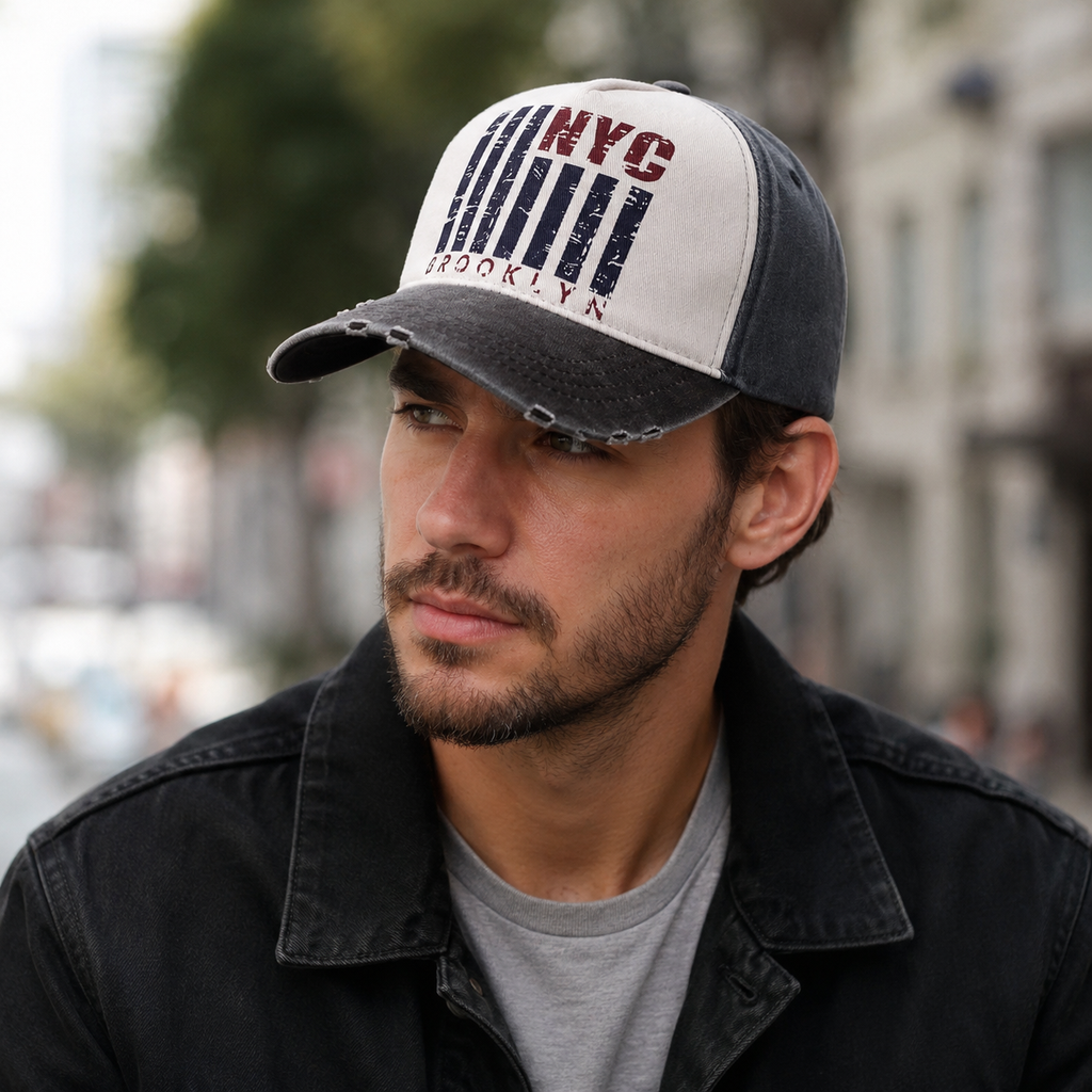 Vintage Baseball Cap – Adjustable Cotton Brooklyn Classic Hat For Men & Women