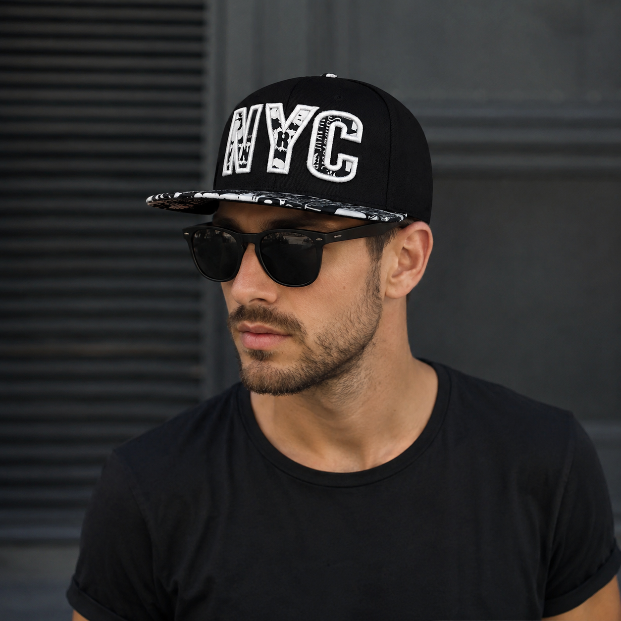 NYC Graffiti Snapback Cap – Adjustable Urban Style Acrylic Baseball Hat
