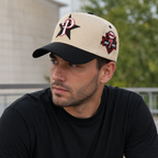 Baseball Cap Adjustable Cotton - P-Star Sportive Embroidered Hat by Hatloom