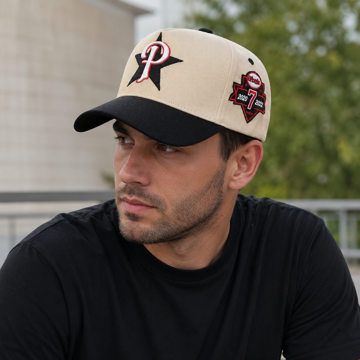 Baseball Cap Adjustable Cotton - P-Star Sportive Embroidered Hat by Hatloom