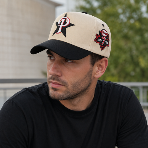 Baseball Cap Adjustable Cotton - P-Star Sportive Embroidered Hat by Hatloom