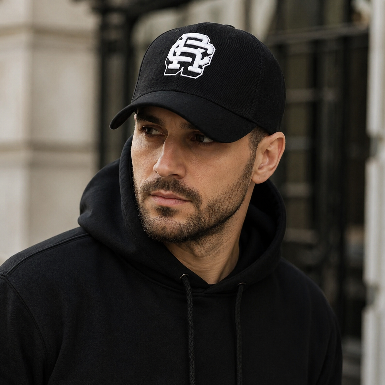 Baseball Cap Classic Adjustable Hat With Embroidered Logo & Breathable Cotton Acrylic