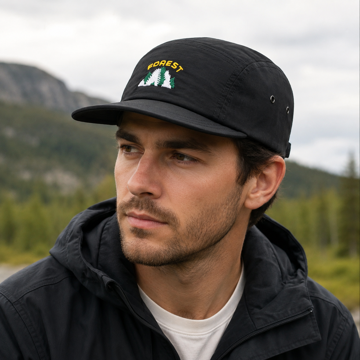 5-Panels Cap – Adjustable Organic Cotton Hat | Breathable Lightweight Quick Drying