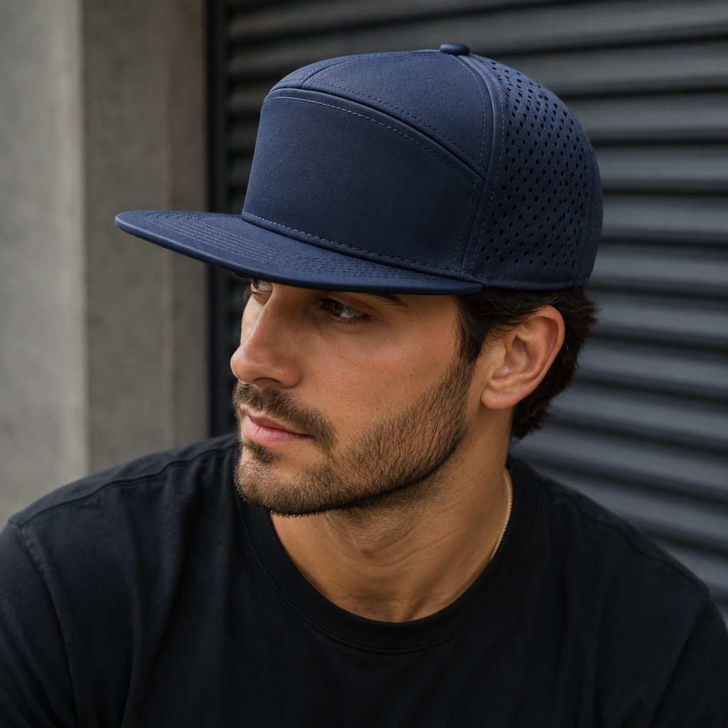 Summer Trucker Cap – Adjustable Snapback Hat With Breathable Mesh Back