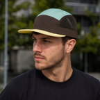 Vintage Short Brim Cap - Adjustable 5 Panels Organic Cotton Mesh Hat by Hatloom