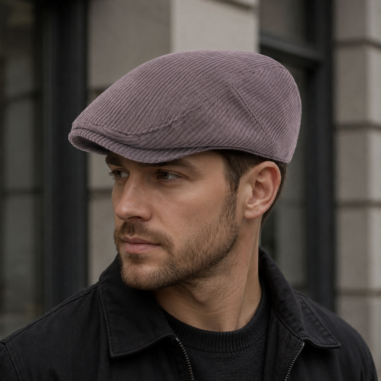 Corduroy Flat Cap – Adjustable Classic Cotton Corduroy Hat For Men & Women