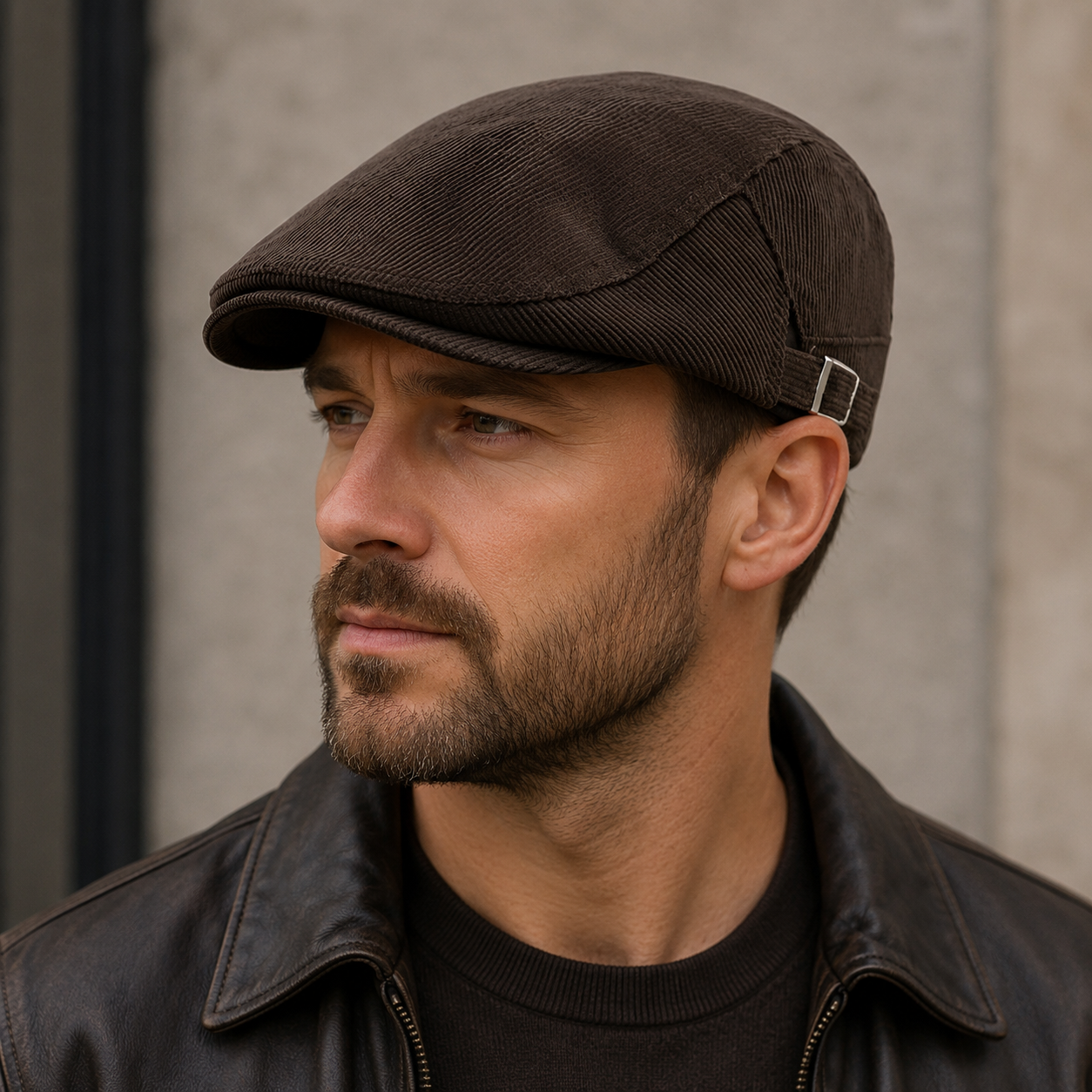 Corduroy Flat Cap – Adjustable Classic Leisure Hatloom Cap For Men & Women