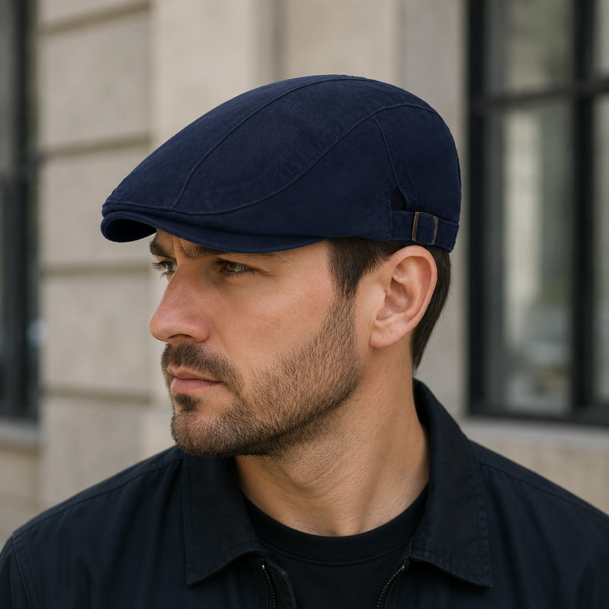 Cotton Flat Cap – Adjustable Summer Headwear | Lightweight Breathable Hat