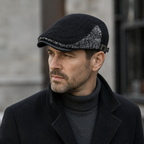 Patchwork Cotton Flat Cap – Adjustable Winter Flat Cap For Men | Hatloom