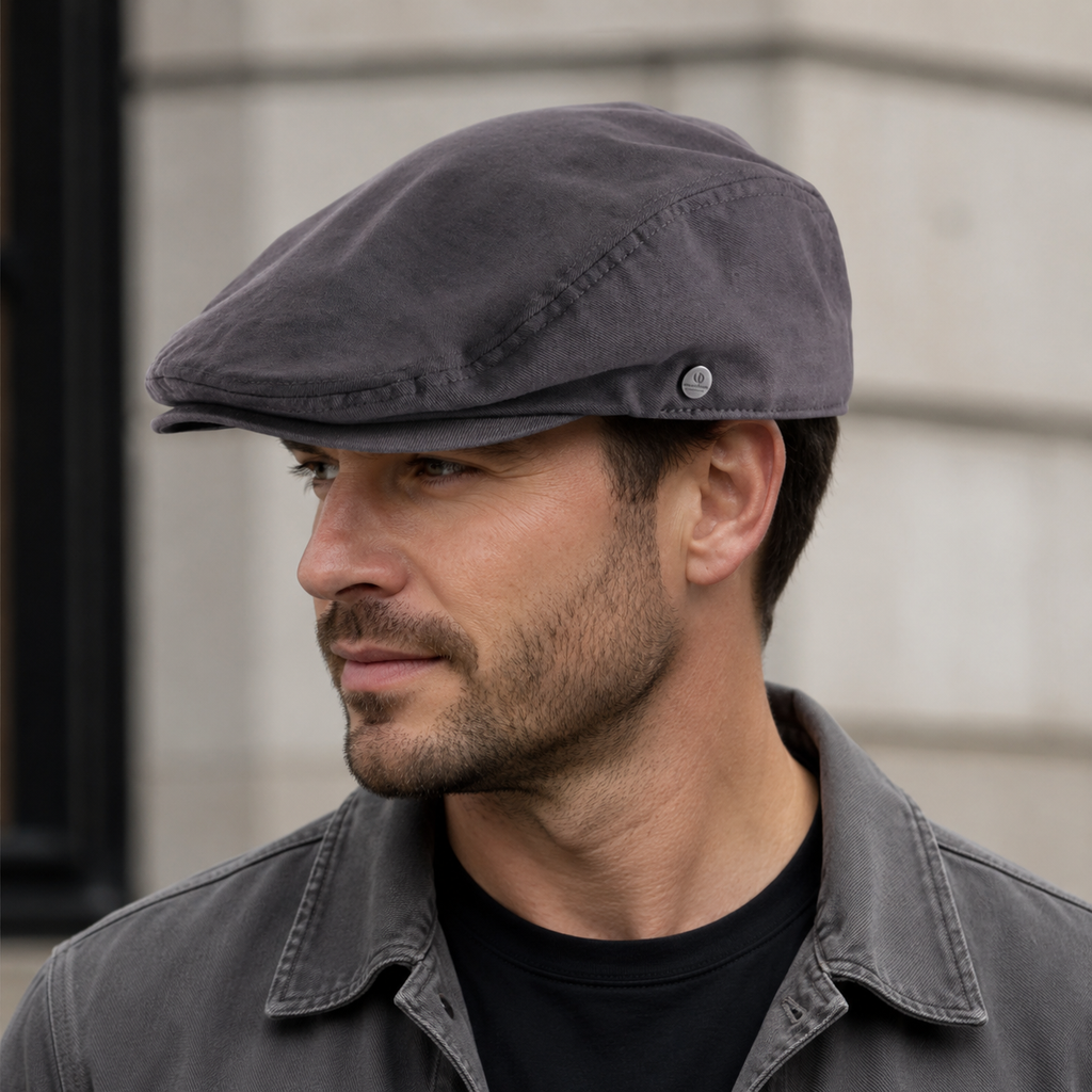 Vintage Flat Cap – Adjustable Cotton Classic Hat by Hatloom for Men & Women