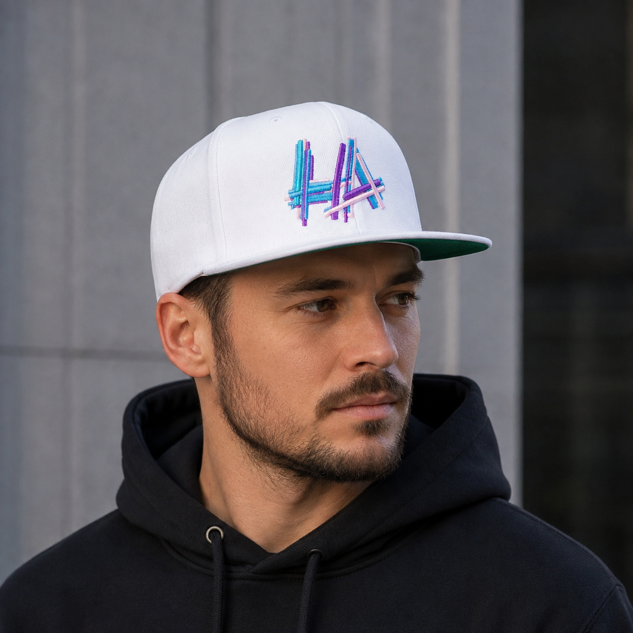 LA Neon Snapback Cap – Adjustable Acrylic Baseball Hat With Embroidered Logo