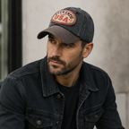 Washed Cotton Baseball Cap – Adjustable USA Cotton Hat With Embroidered Detail