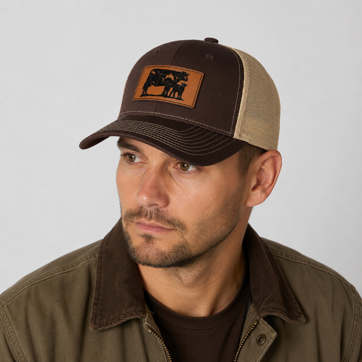 Trucker Snapback Cap - Adjustable Acrylic Baseball Hat with Embroidered Details