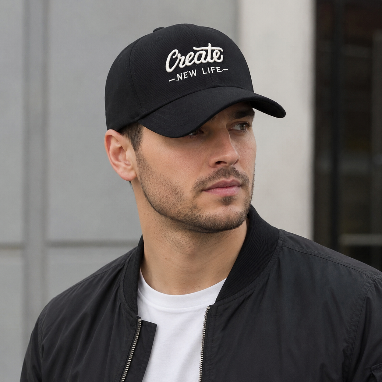 Retro Baseball Cap - Adjustable Cotton Acrylic Hat With Embroidered Logo Design