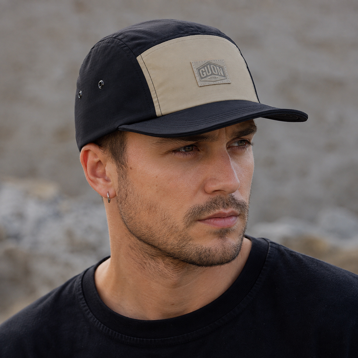 Vintage Baseball Cap – 5-Panel Adjustable Organic Cotton Hat With Embroidered Logo