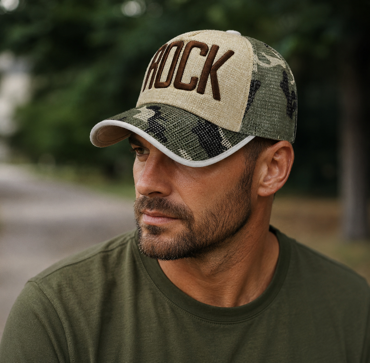 Camouflage Baseball Cap – Adjustable Mesh Outdoor Camo Hat by Hatloom