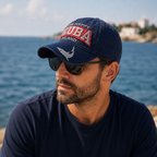 Aruba Shark Baseball Cap – Adjustable Cotton Hat With Embroidered Logo