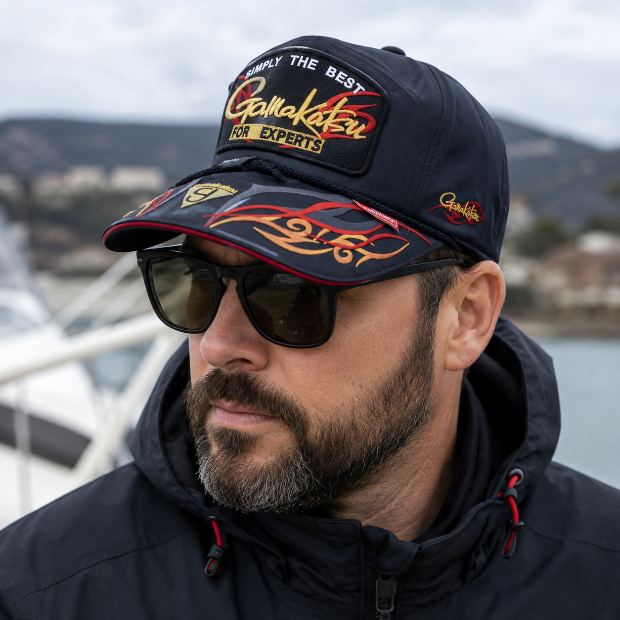 Fishing Baseball Cap - Adjustable Cotton Hat for Men with Embroidered Details