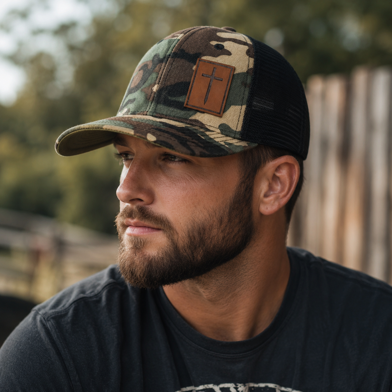 Holy Cross Snapback Cap – Adjustable Baseball Trucker Hat With Embroidered Details