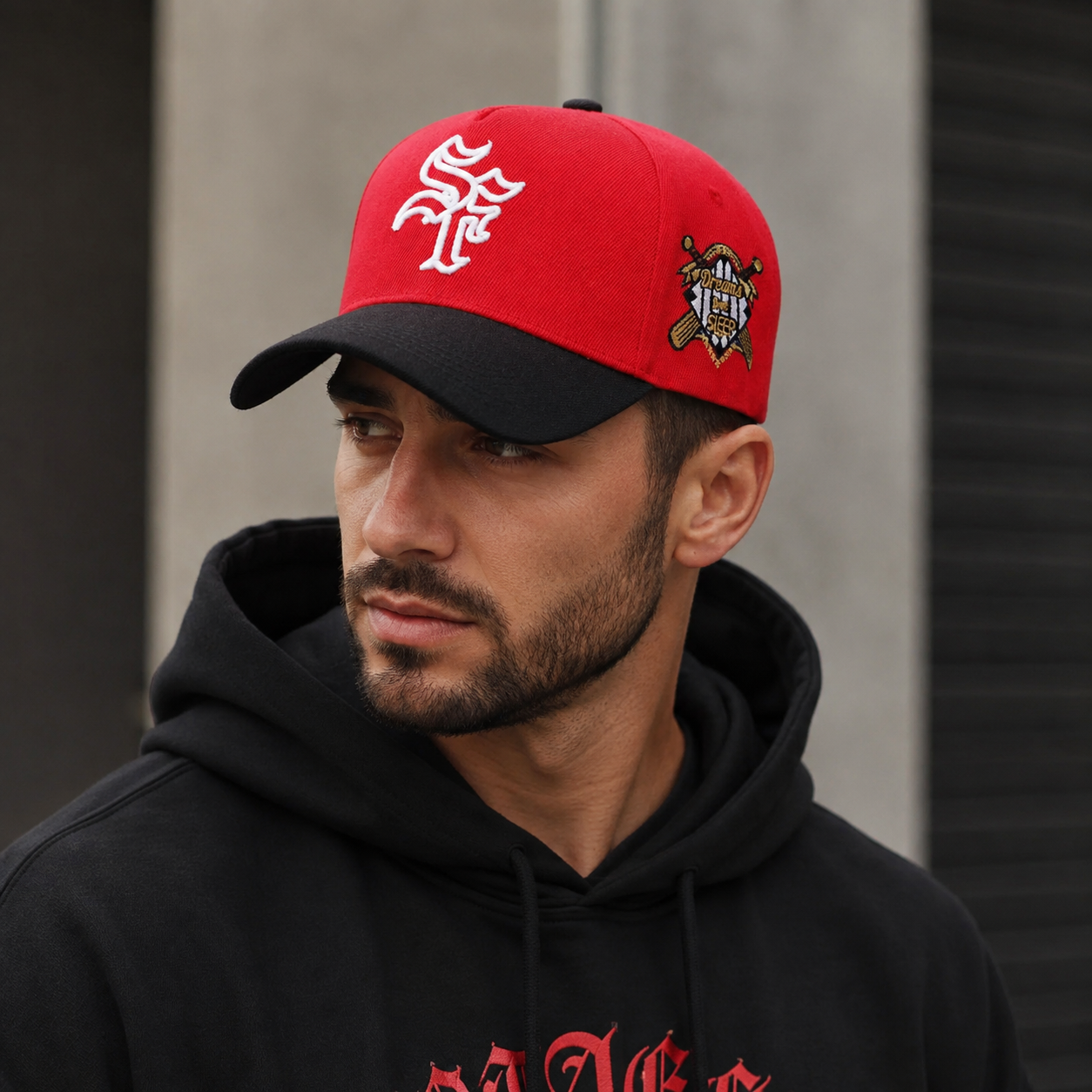 Gothic Baseball Cap – Adjustable Cotton Acrylic Hat With San Francisco Embroidery