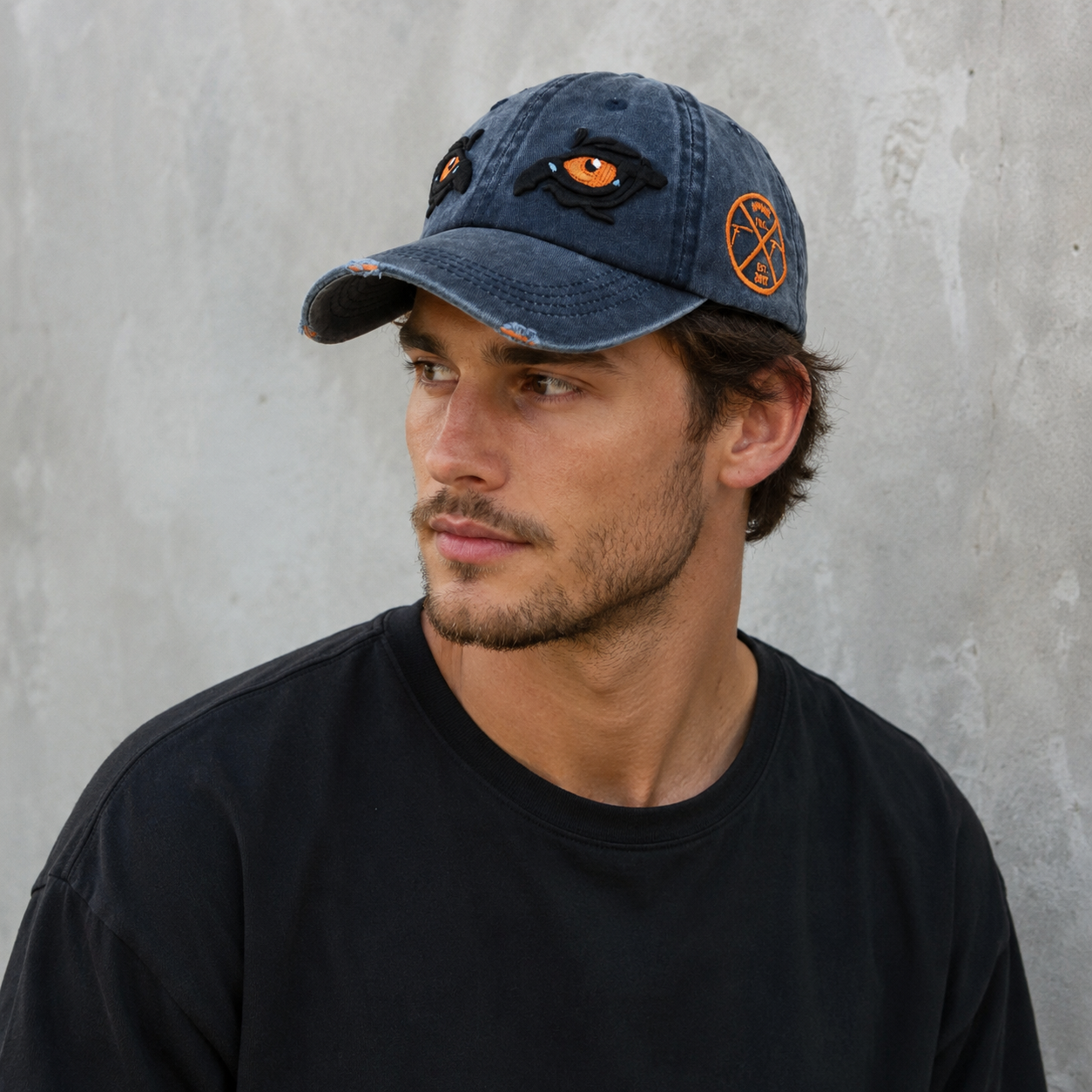 Washed Cotton Baseball Cap – Adjustable Classic Embroidered Hatloom Hat