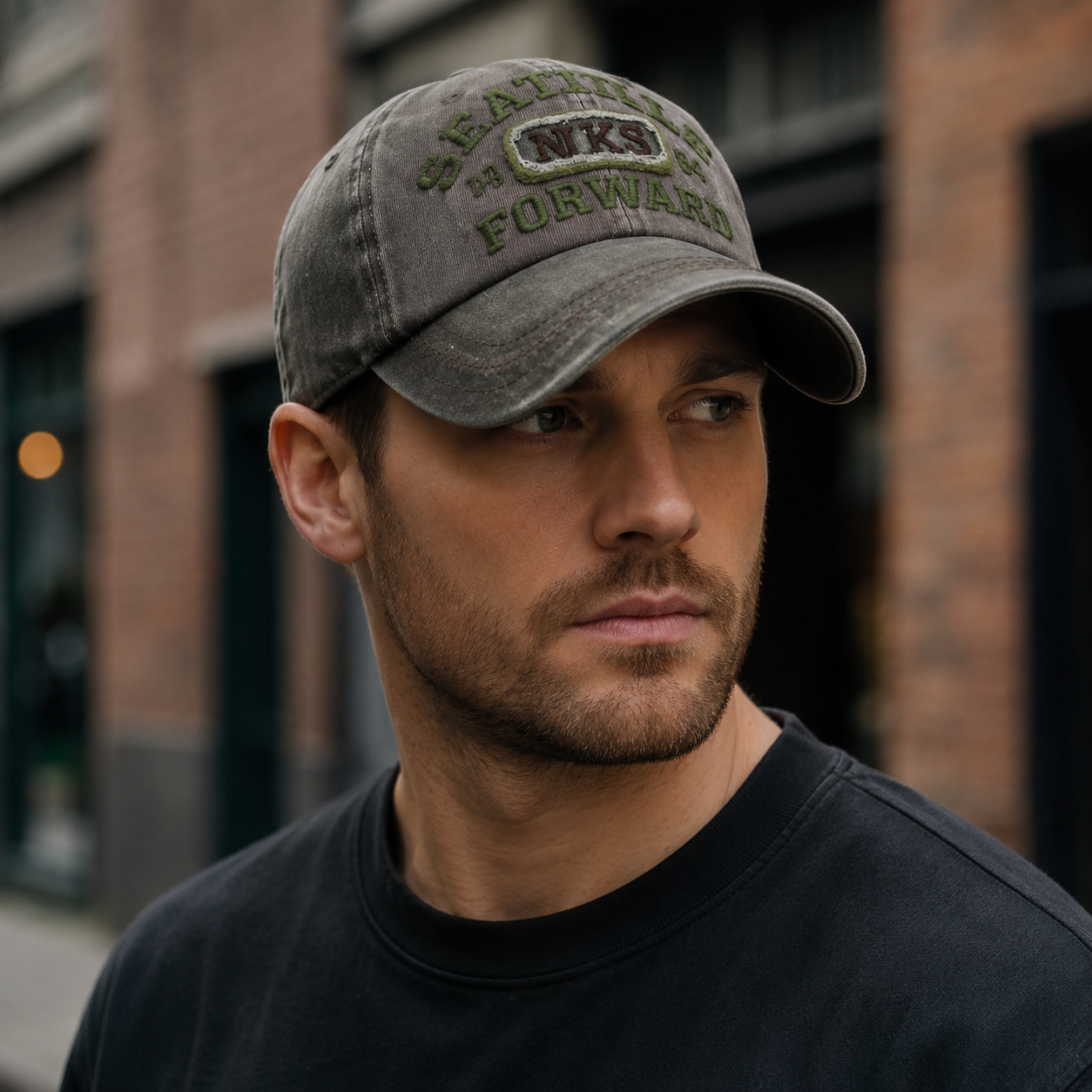 Cotton Baseball Cap – Adjustable 6-Panel Metal Snapback Hat With Breathable Design