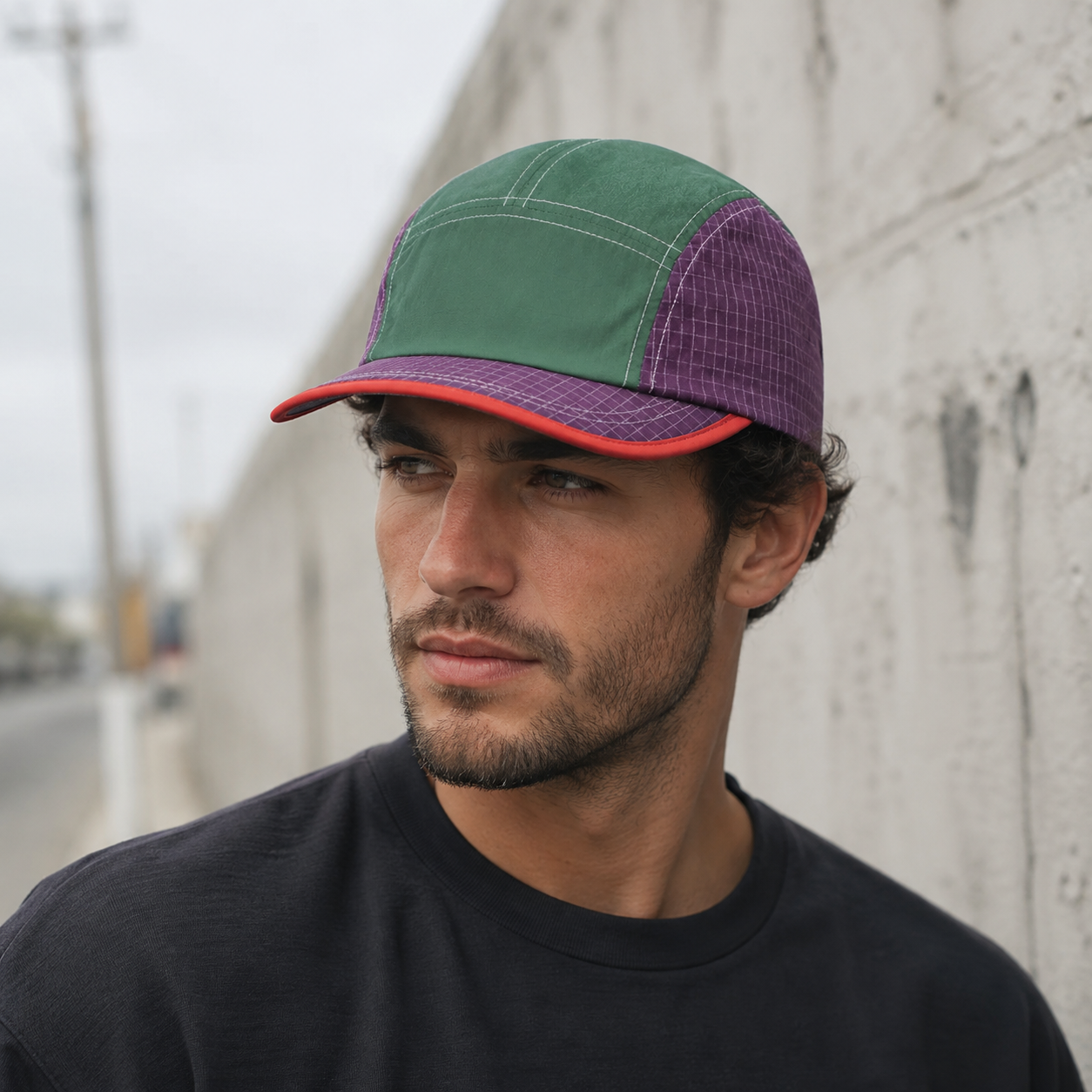 Retro Breathable Cap – Adjustable 5-Panels Baseball Style Lightweight Summer Hat
