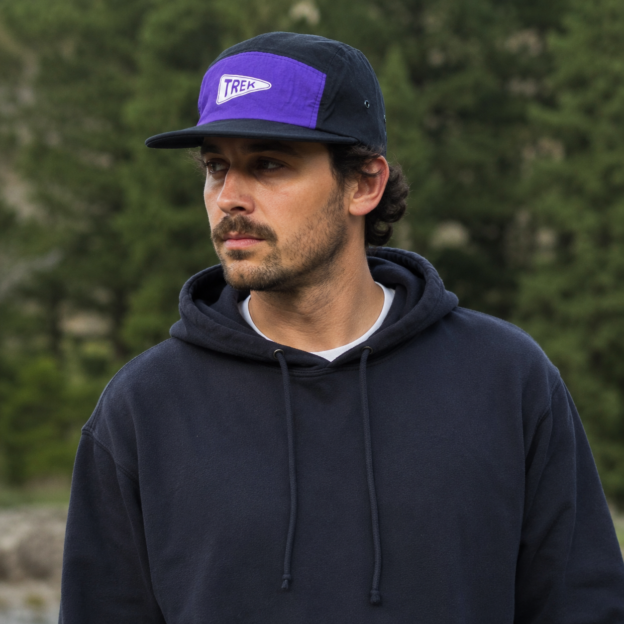 Retro 5-Panels Cap – Adjustable Organic Cotton Hat with Flat Visor for Summer