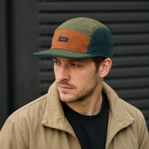 5-Panels Baseball Cap – Adjustable Organic Cotton Hat | Lightweight Quick Drying Design