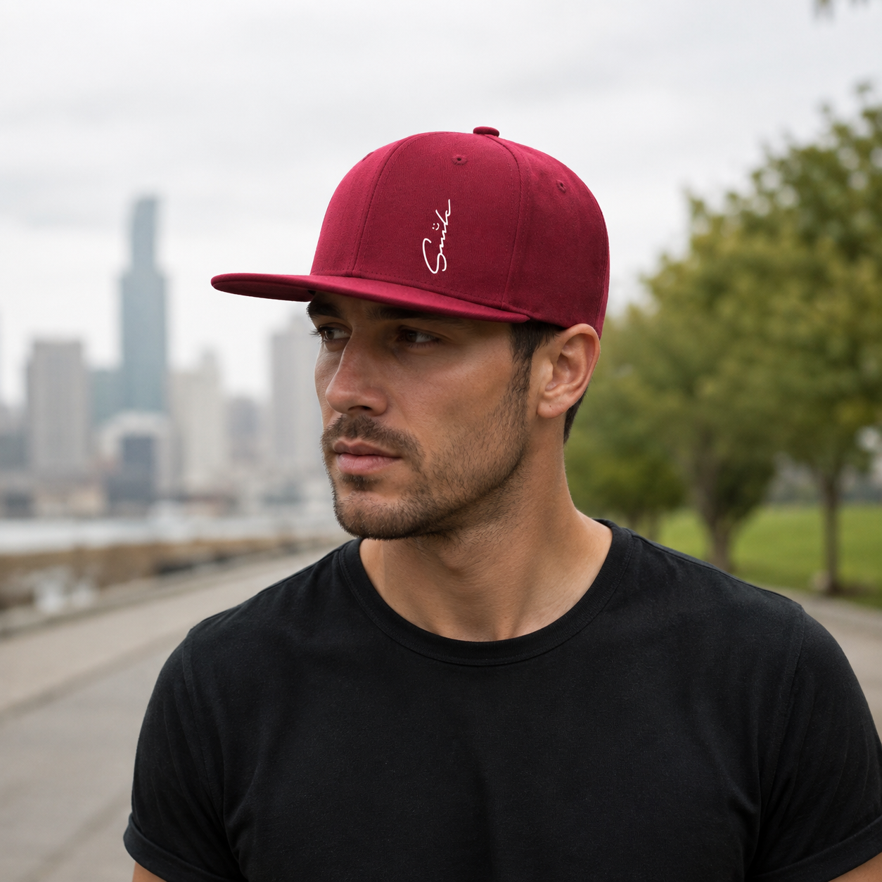 Cotton Snapback Cap – Adjustable Classic Baseball Hat With Acrylic Blend
