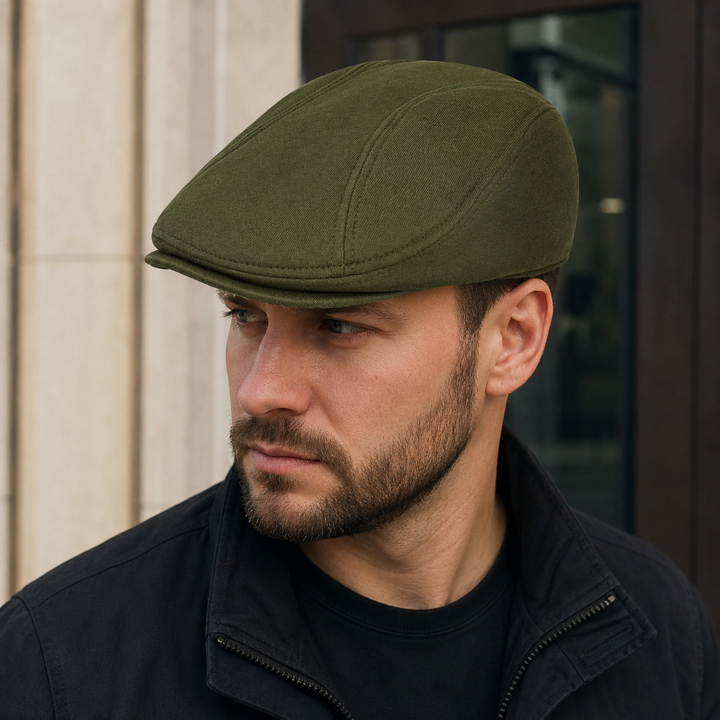 Cotton Flat Cap – Classic Lightweight Adjustable Size Hat by Hatloom