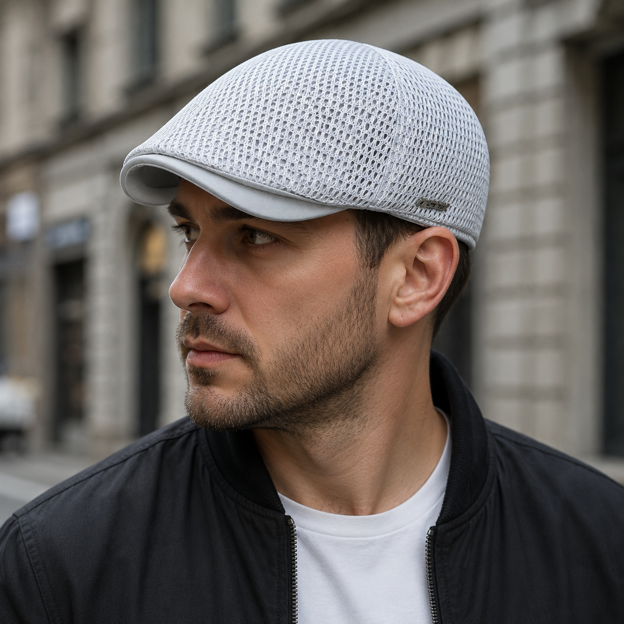 Mesh Flat Cap – Adjustable Breathable Summer Hat For Men & Women Acrylic