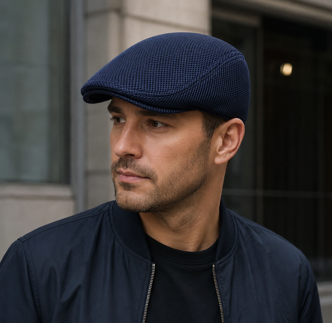 Mesh Flat Cap – Adjustable Breathable Golf Hat for Men & Women Summer Style