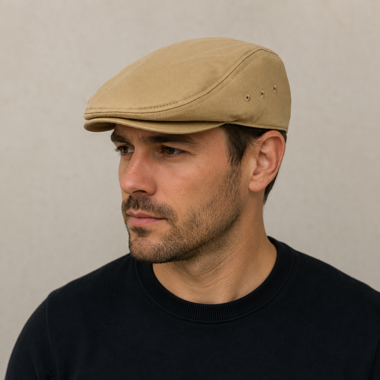 Cotton Flat Cap – Organic Cotton Hat with Adjustable Visor by Hatloom