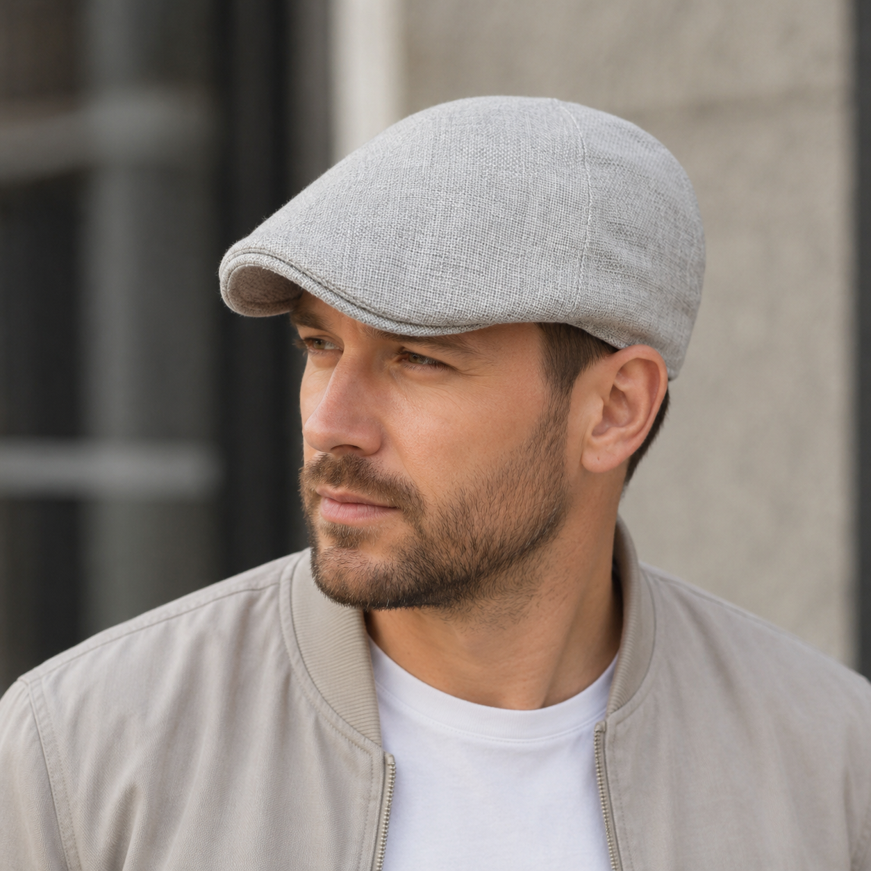 Cotton Flat Cap – Adjustable 6 Panel Gatsby Classic Breathable Summer Hat