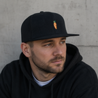 Black Snapback Cap – Adjustable Mesh Hat With Urban Style Design