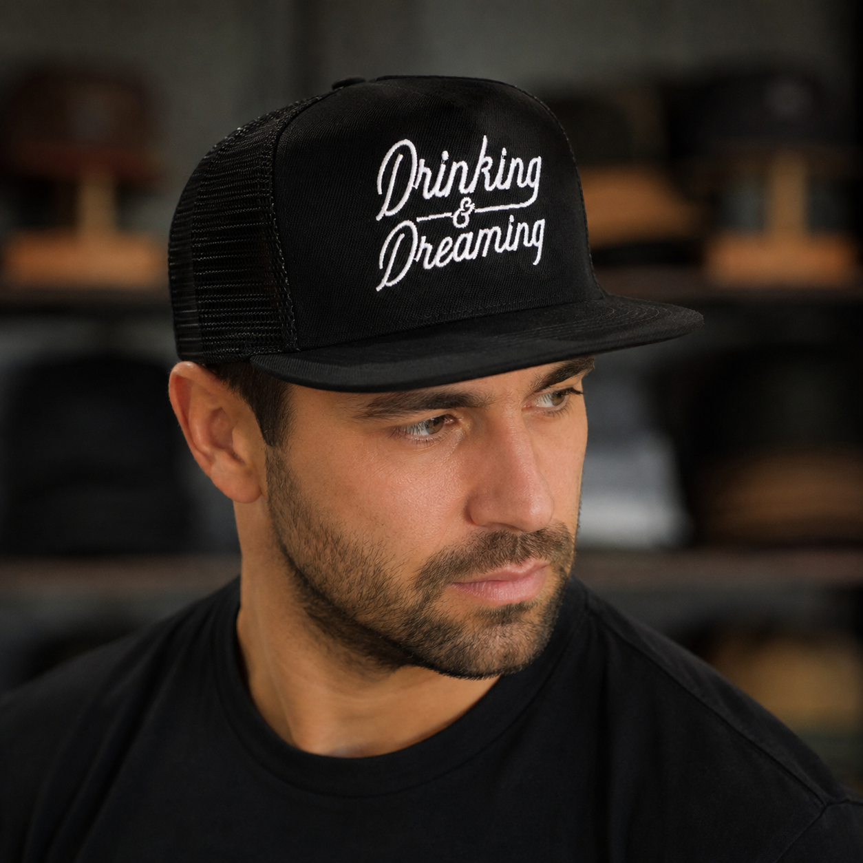 Trucker Snapback Cap – Adjustable Breathable Mesh Cotton Acrylic Hat by Hatloom