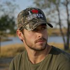 Jesus Camouflage Cap – Adjustable Cotton Acrylic Baseball Hat with Embroidered Logo