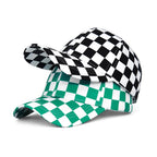 Chessboard Lattice Plaid Baseball Cap