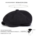 Chester Retro Corduroy Cabbie Newsboy Cap