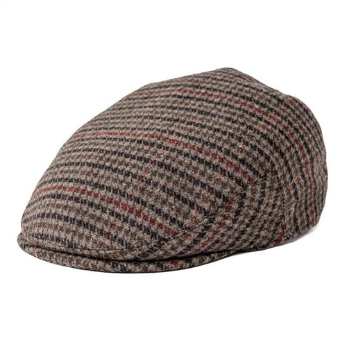 Brown Chester Wool Flat Cap