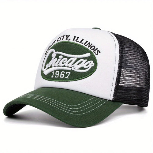 Green Chicago Trucker Cap
