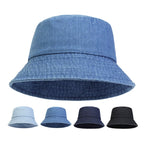 Chicago Plain Denim Bucket Hat