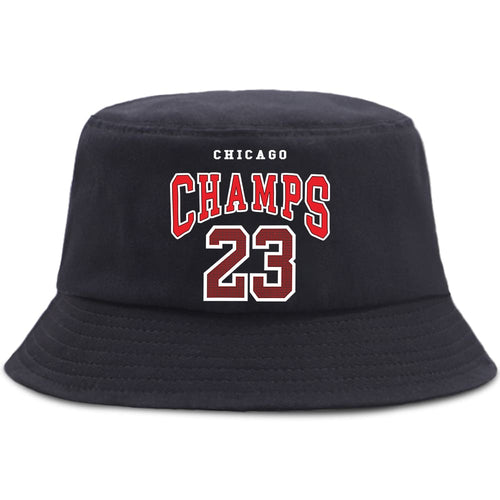 Black Bucket Hat Lightweight Cotton Wide Brim