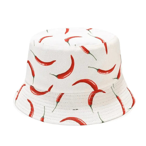 White Chilli Peppers Bucket Hat