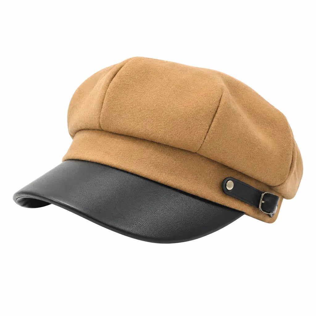 Chloé Women Cotton 6-Panels Newsboy Cap