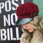 Chloé Women Cotton 6-Panels Newsboy Cap