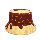 Chocolate Waffle Reversible Bucket Hat